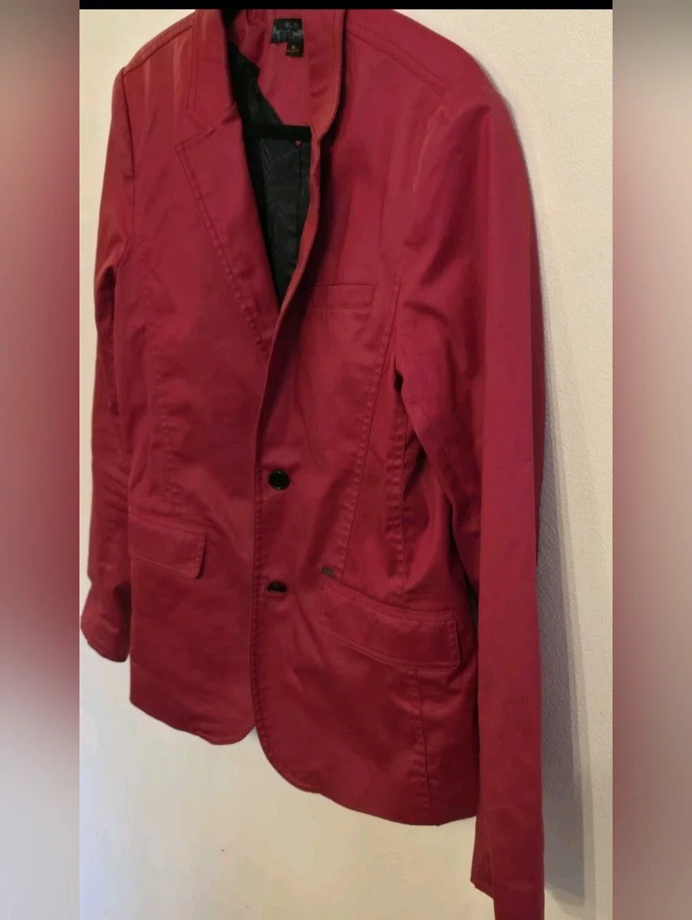 G by Guess Jacket Suit Blazer Red Size M Fully Lined 2 Button Front Unisex